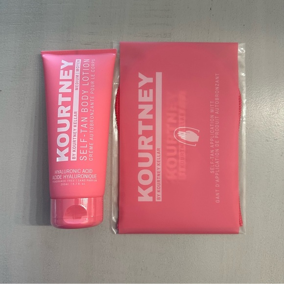 Kourtney Kellar Medium Self-Tan Body Lotion & Self-Tan Application Mitt NWT - Picture 2 of 6